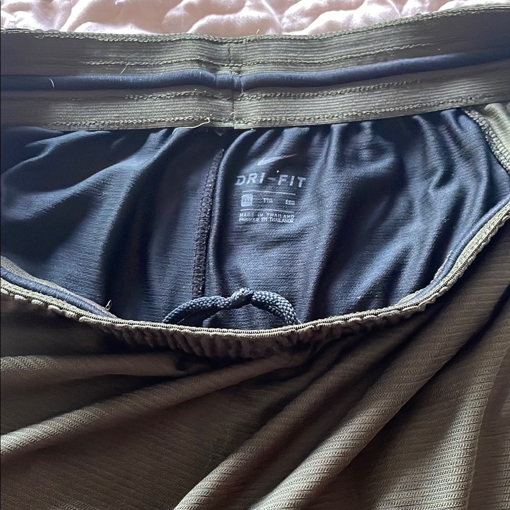 Nike Dri-FIT Dark Green Athletic Shorts